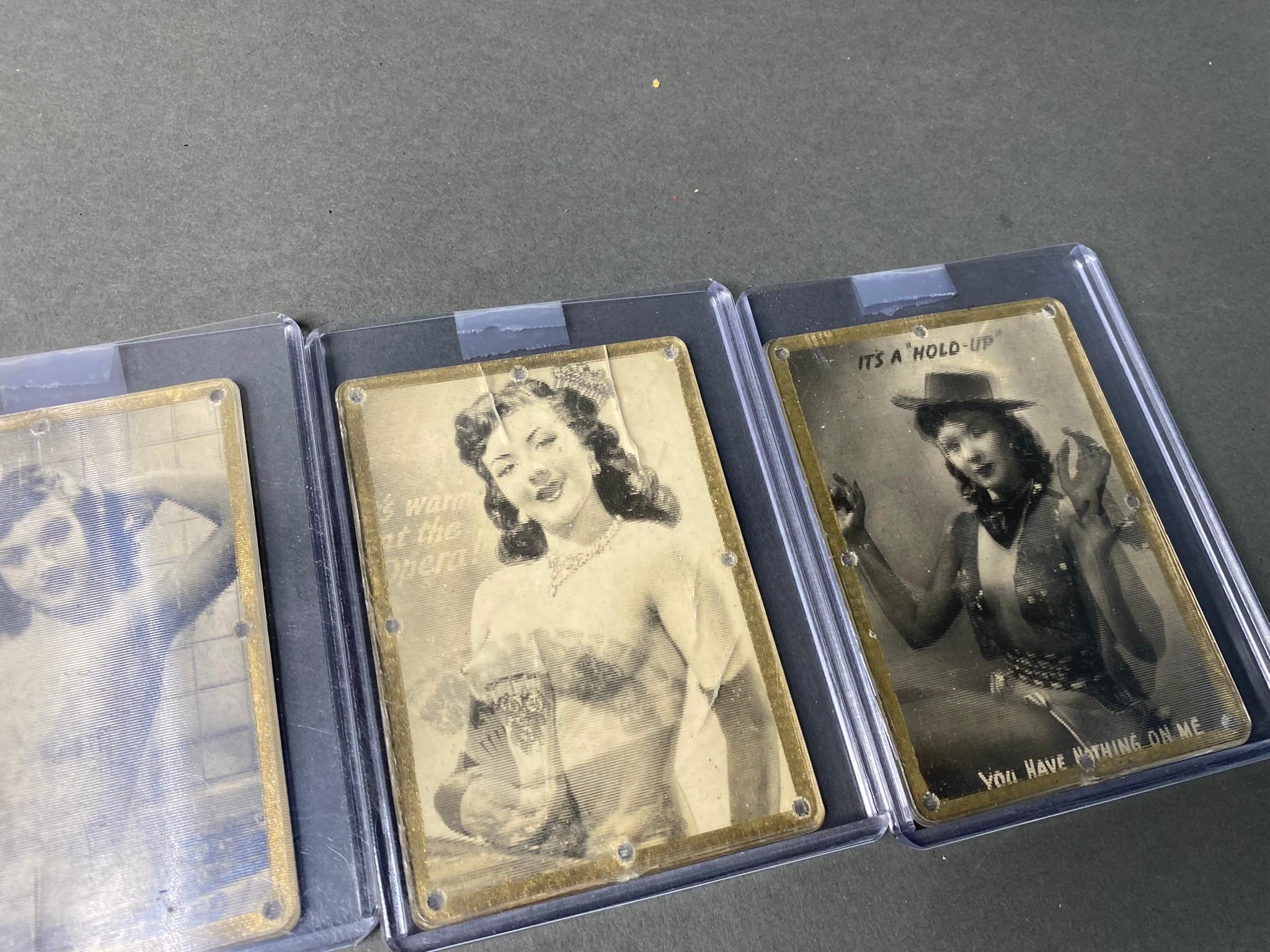 Group of Moving Vintage Nude Pin Up Cards