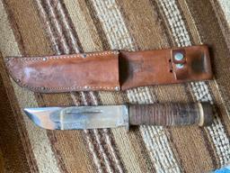 WWII Cattaraugus Large Fighting Knife in nice condition