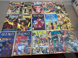 Lot of 15 Comics--X-Men, Terror, Gizmo, & Nighthawk