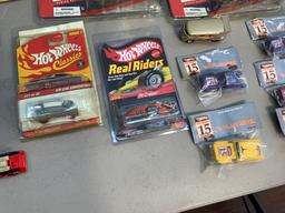 Group of Disney Pixar Cars, Hot Wheels, Star Wars Figure and NFL Action Figures