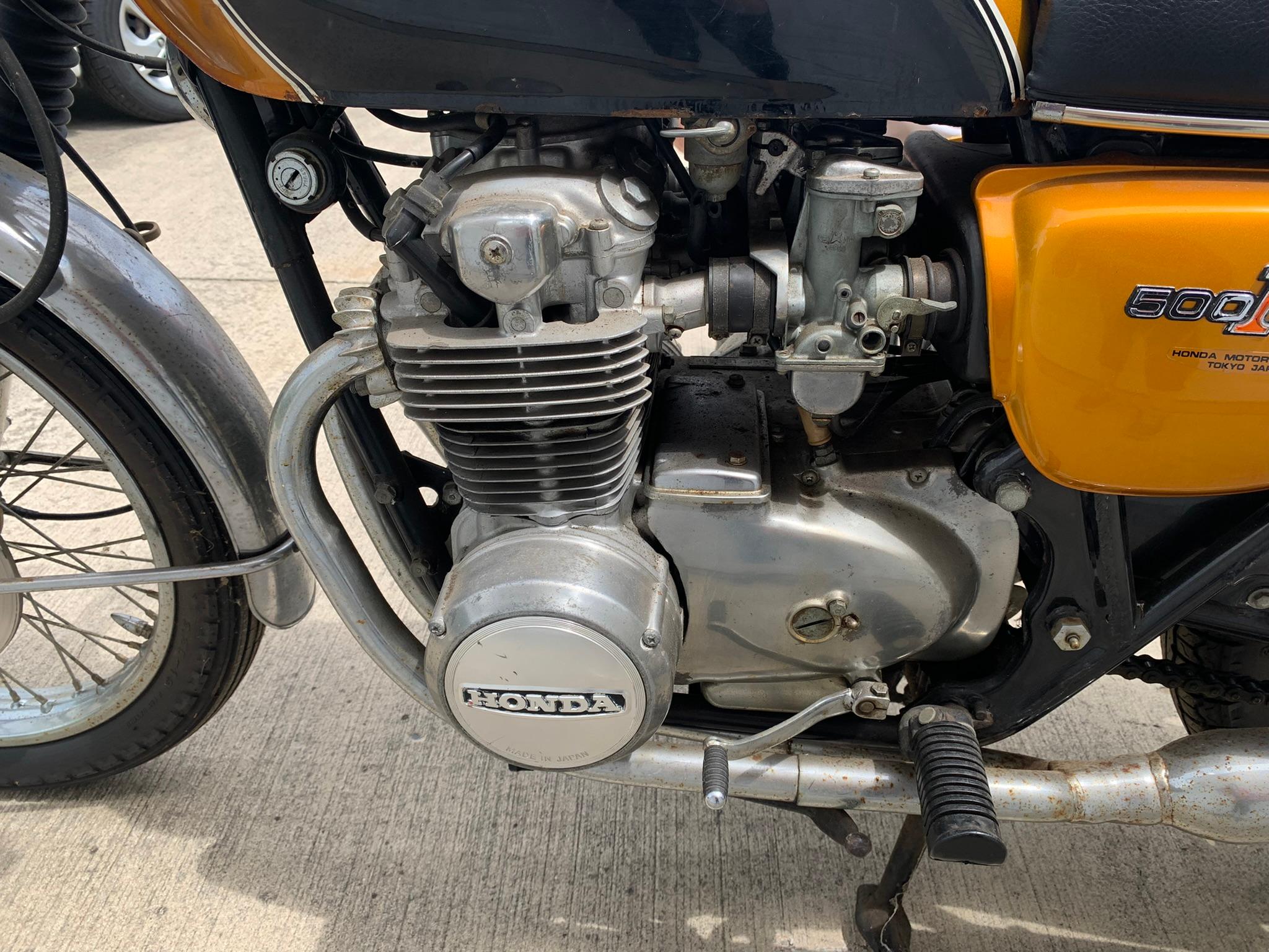 1972 Honda 500 Four, Very Clean, One Owner. Very Low Miles  3147.4