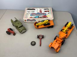 Hubley Kiddie Toys, Rugger Tractor, Bachmann Highballer Train