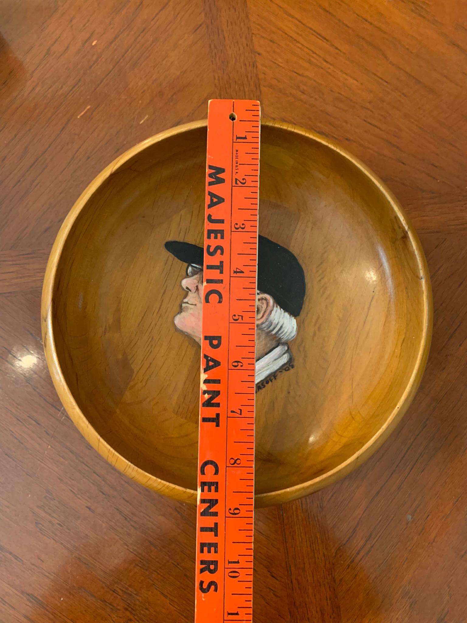 Woody Hayes Painted Bowl