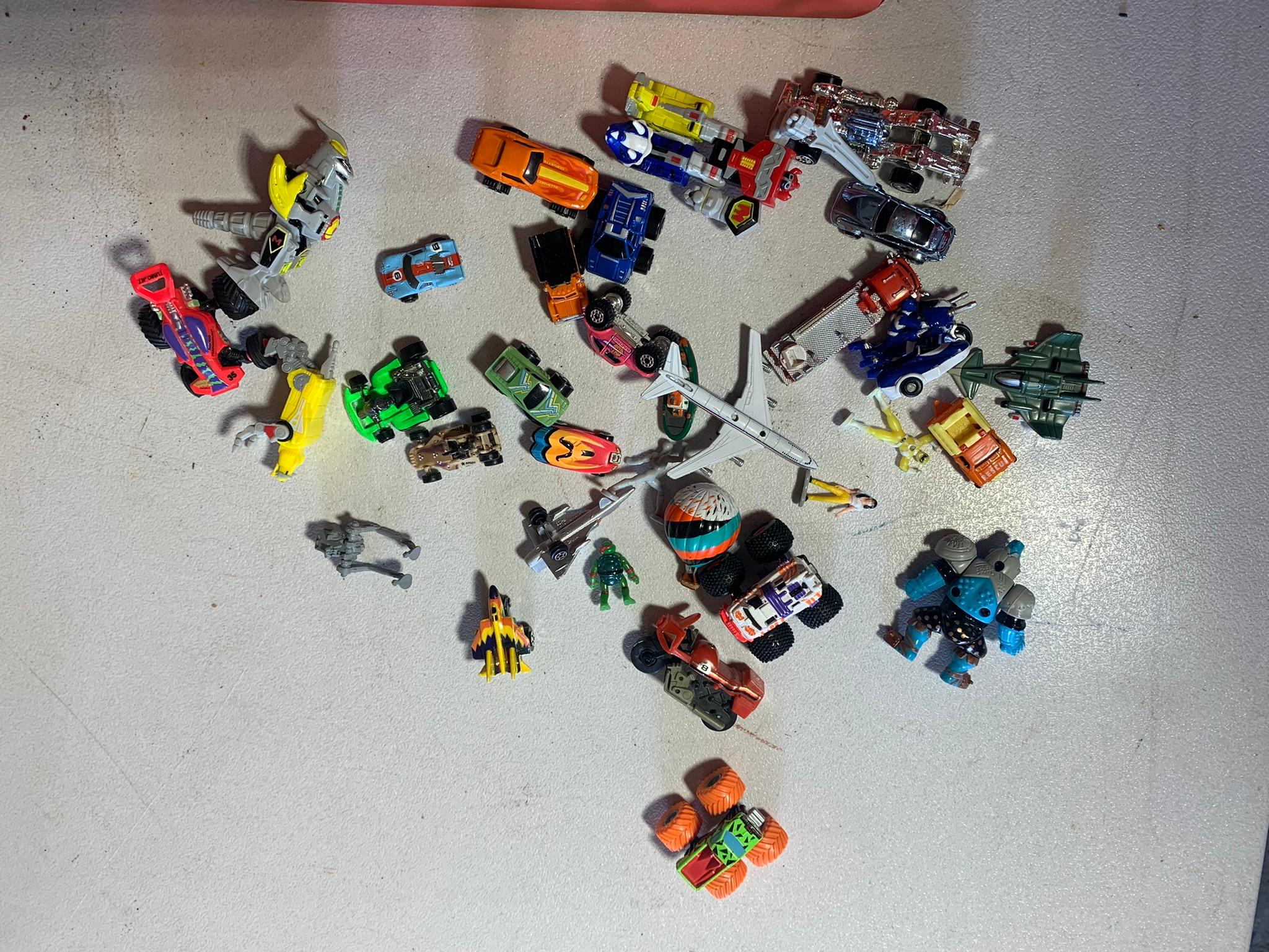 Great Group of Micro Machines, Power Ranger Figures, Plains, Hot Wheels & More