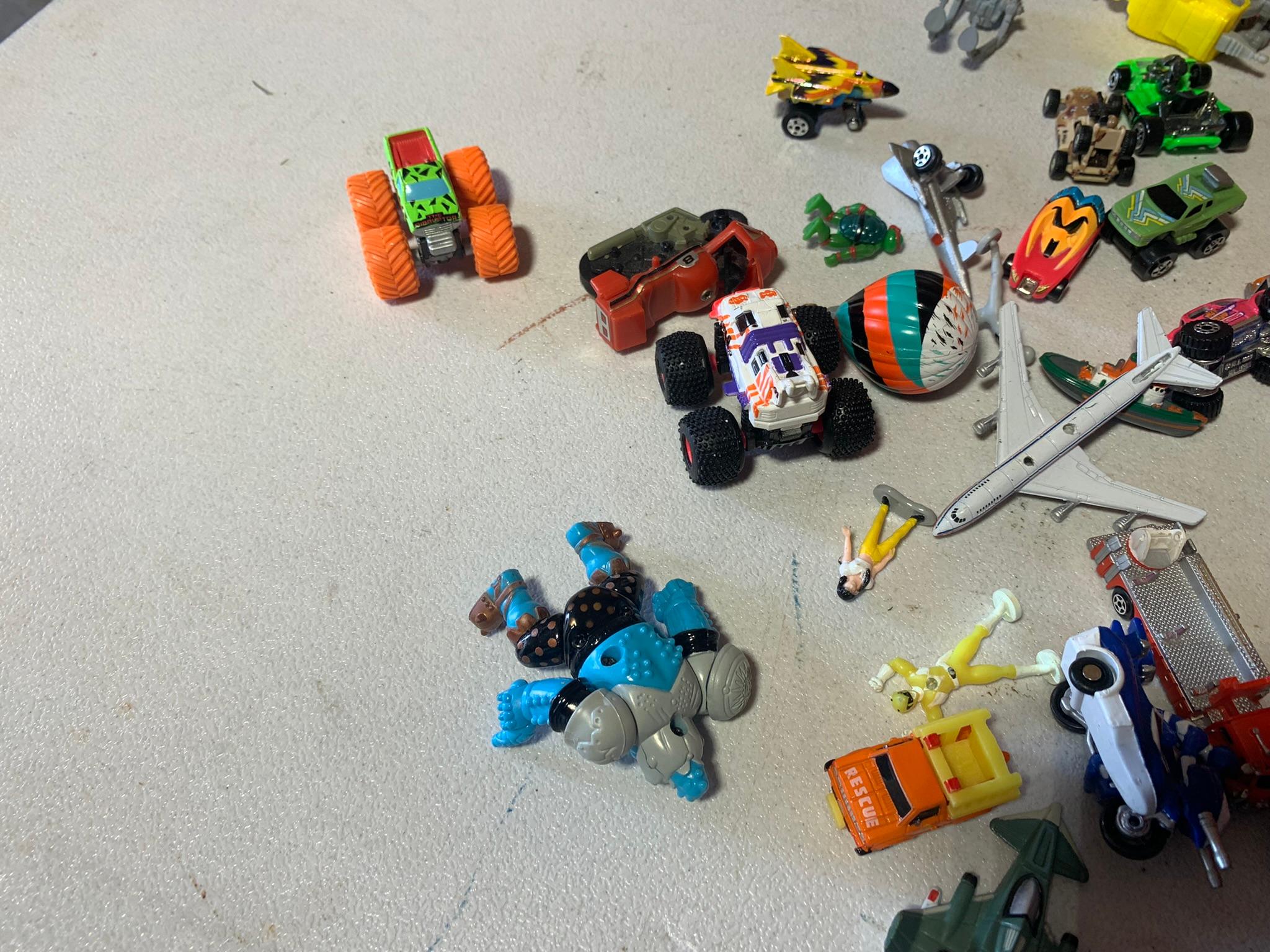 Great Group of Micro Machines, Power Ranger Figures, Plains, Hot Wheels & More