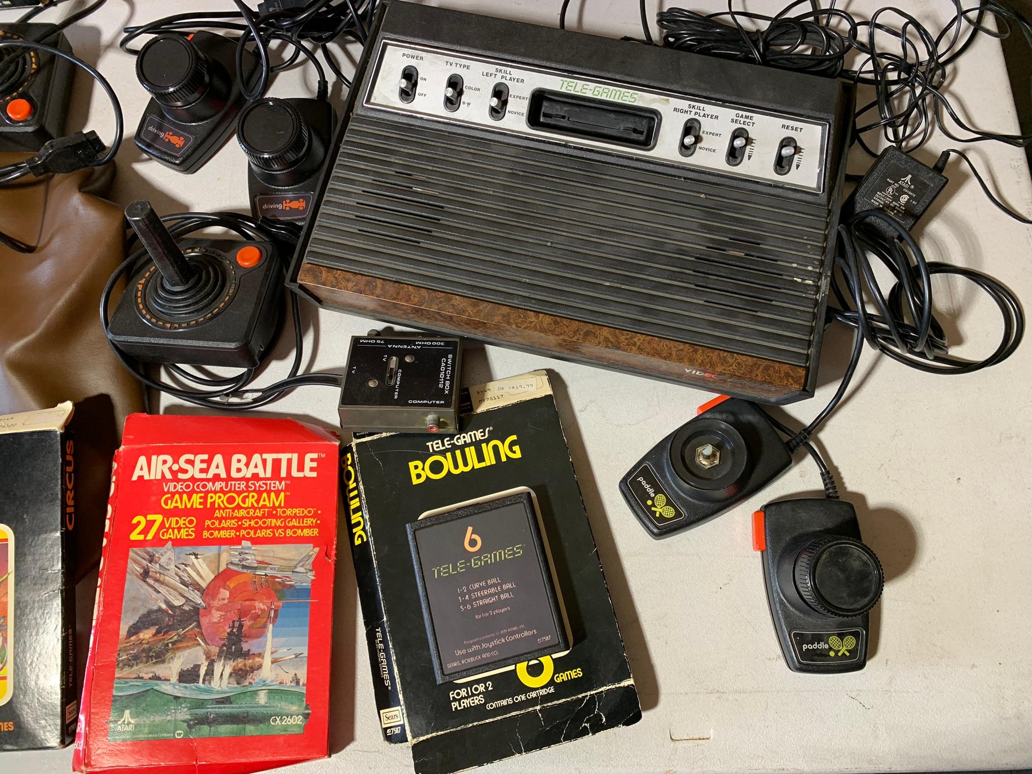 Vintage Atari, Atari Games & Empty Game Sleeve Covers