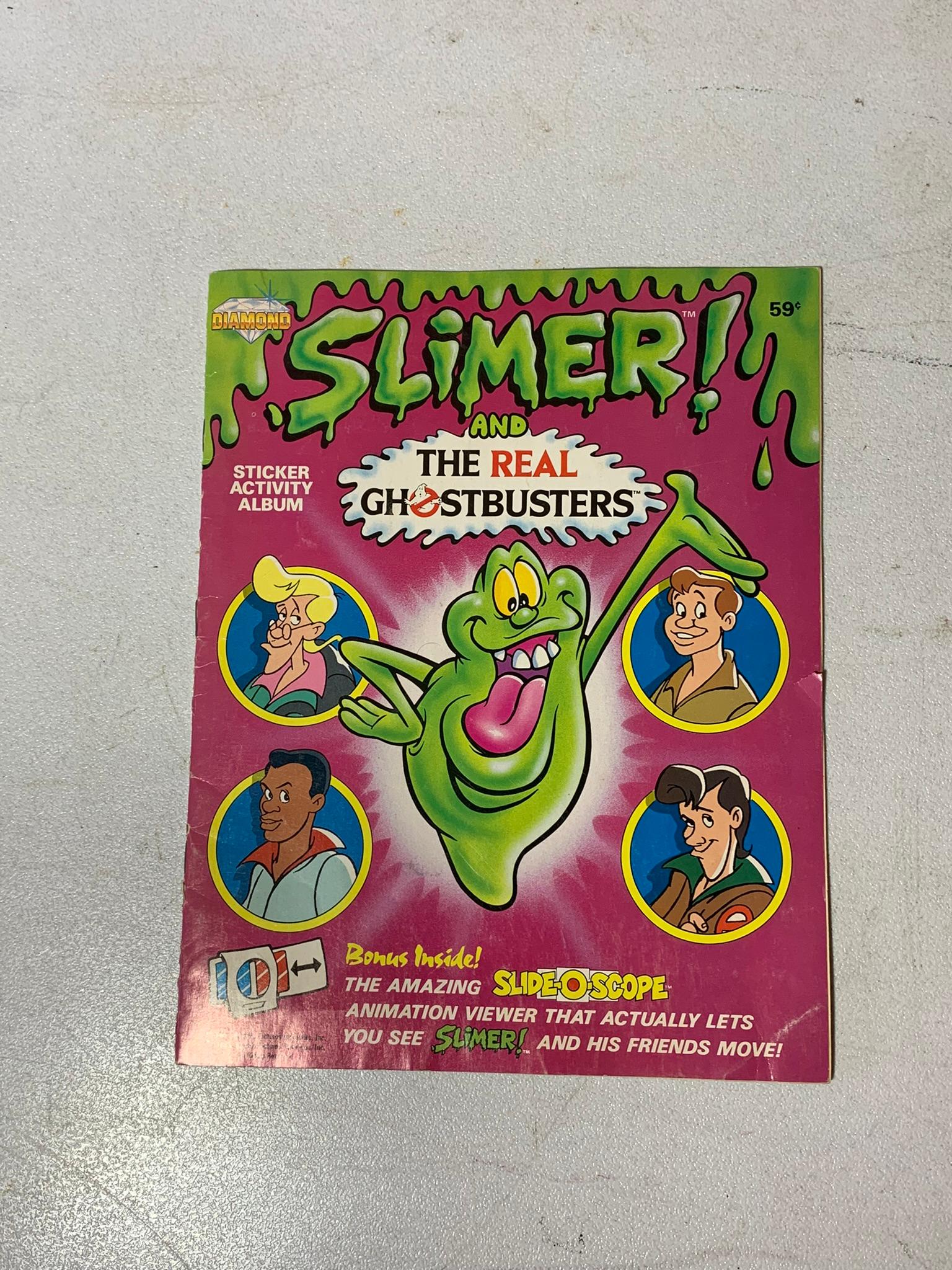 2 Vintage Now Comics Slimer Comics & Diamond Slimer Sticker Book