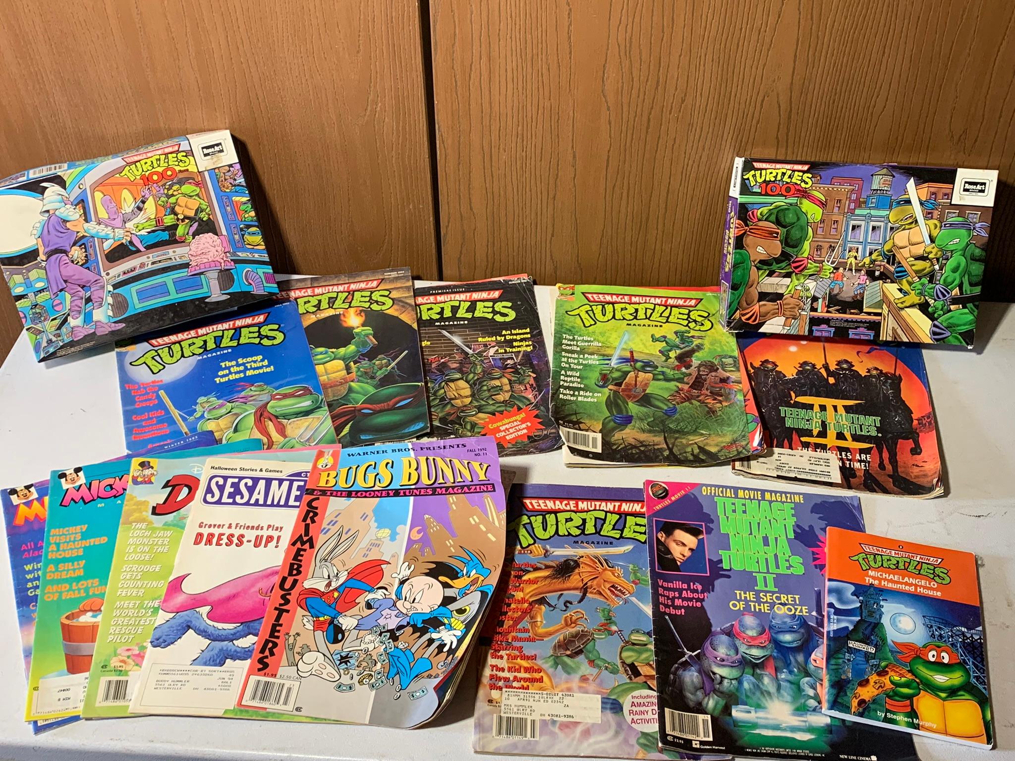 Group of Vintage Comics, Puzzles & Magazines - Ghostbusters, Fantastic Four, Super Mario Brothers,