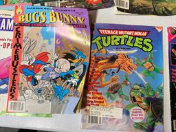 Group of Vintage Comics, Puzzles & Magazines - Ghostbusters, Fantastic Four, Super Mario Brothers,