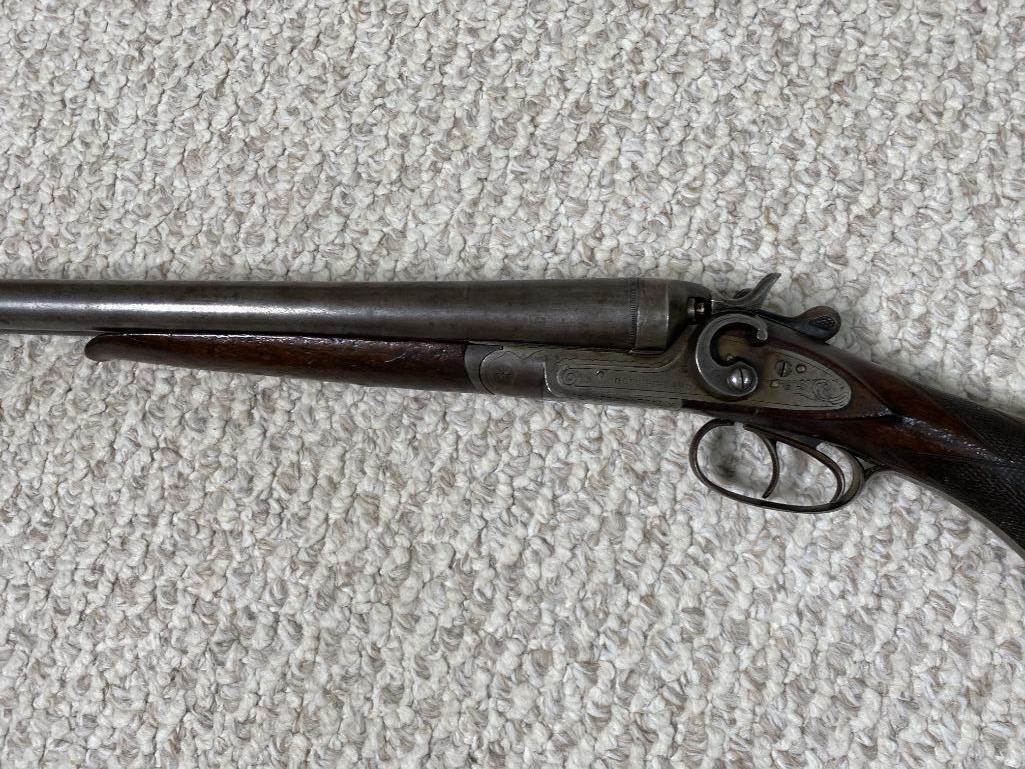 Antique 12 ga. Double Barreled Shotgun Side by Side