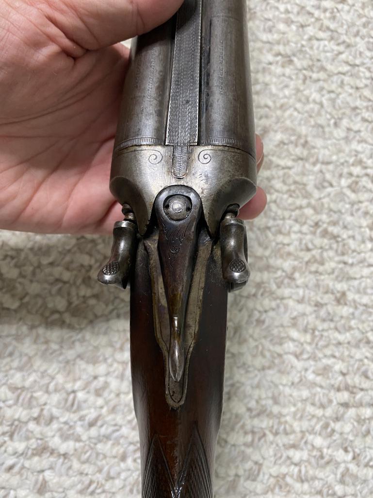 Antique 12 ga. Double Barreled Shotgun Side by Side