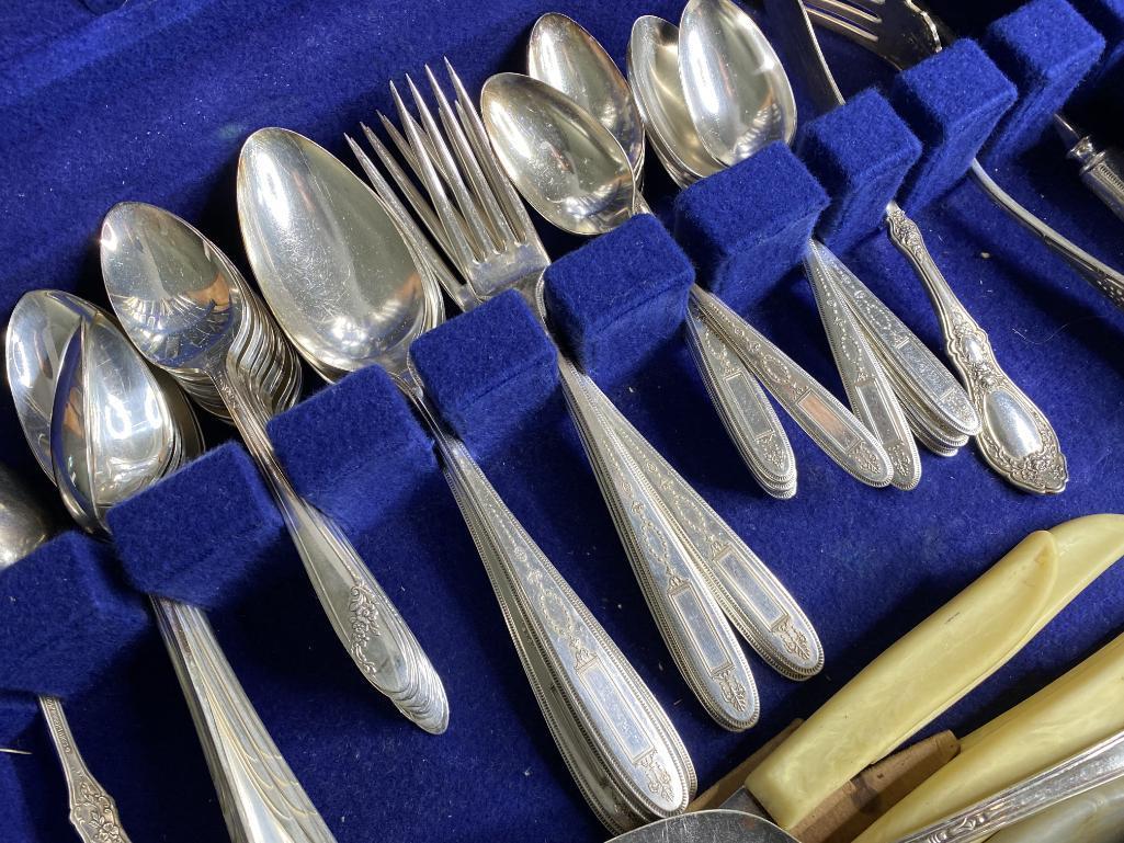 Large Lot of Assorted Silverplate Flatware