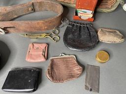 Table Lot of Antique, Vintage, Retro, Primitive Items