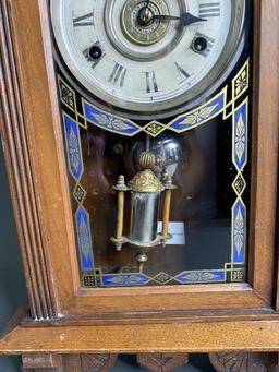 Antique Kitchen Clock with Chime - Working