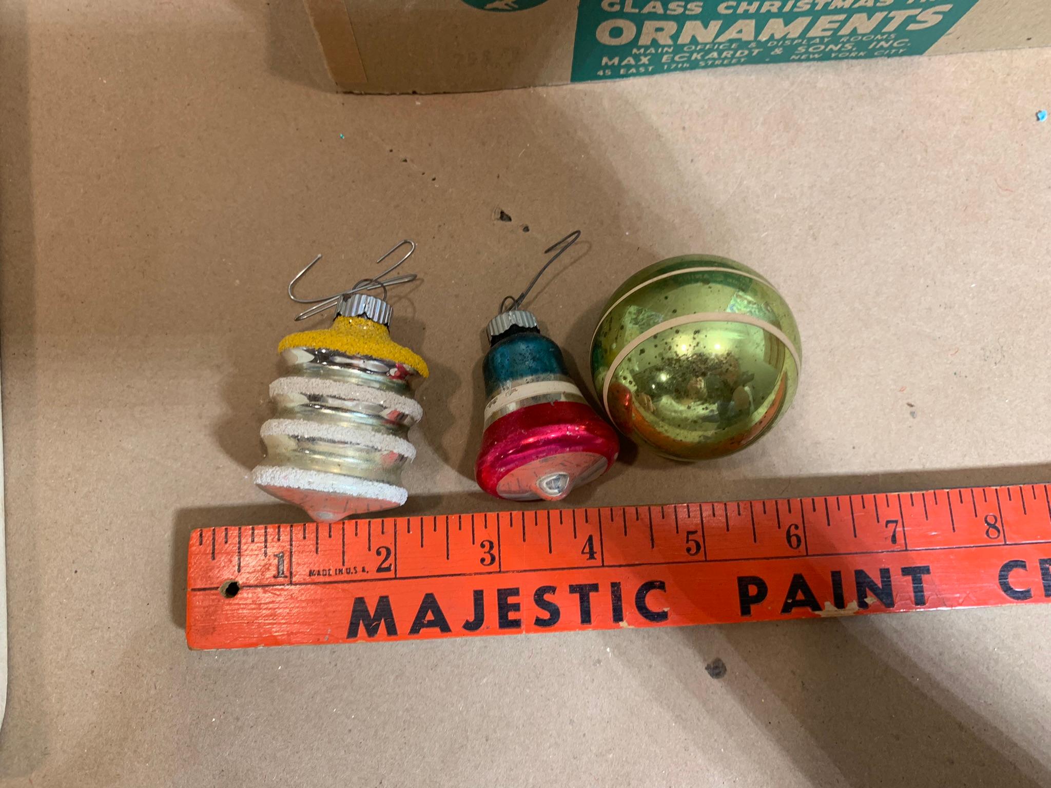 Great Group of Vintage Shiny Brite Ornaments - Small & Medium Size