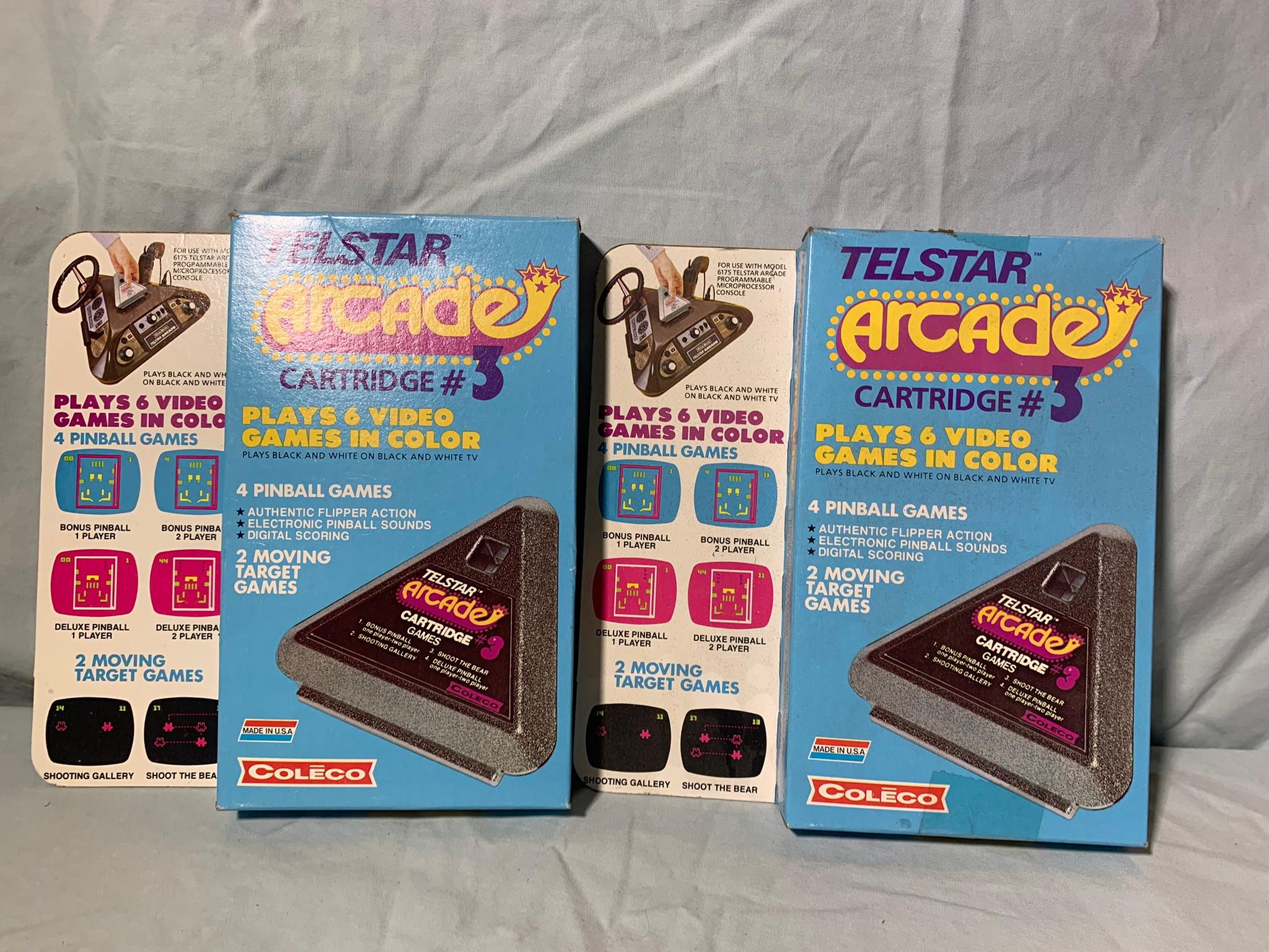 Coleco Telstar Arcade Cartridge 3, 2 & 4