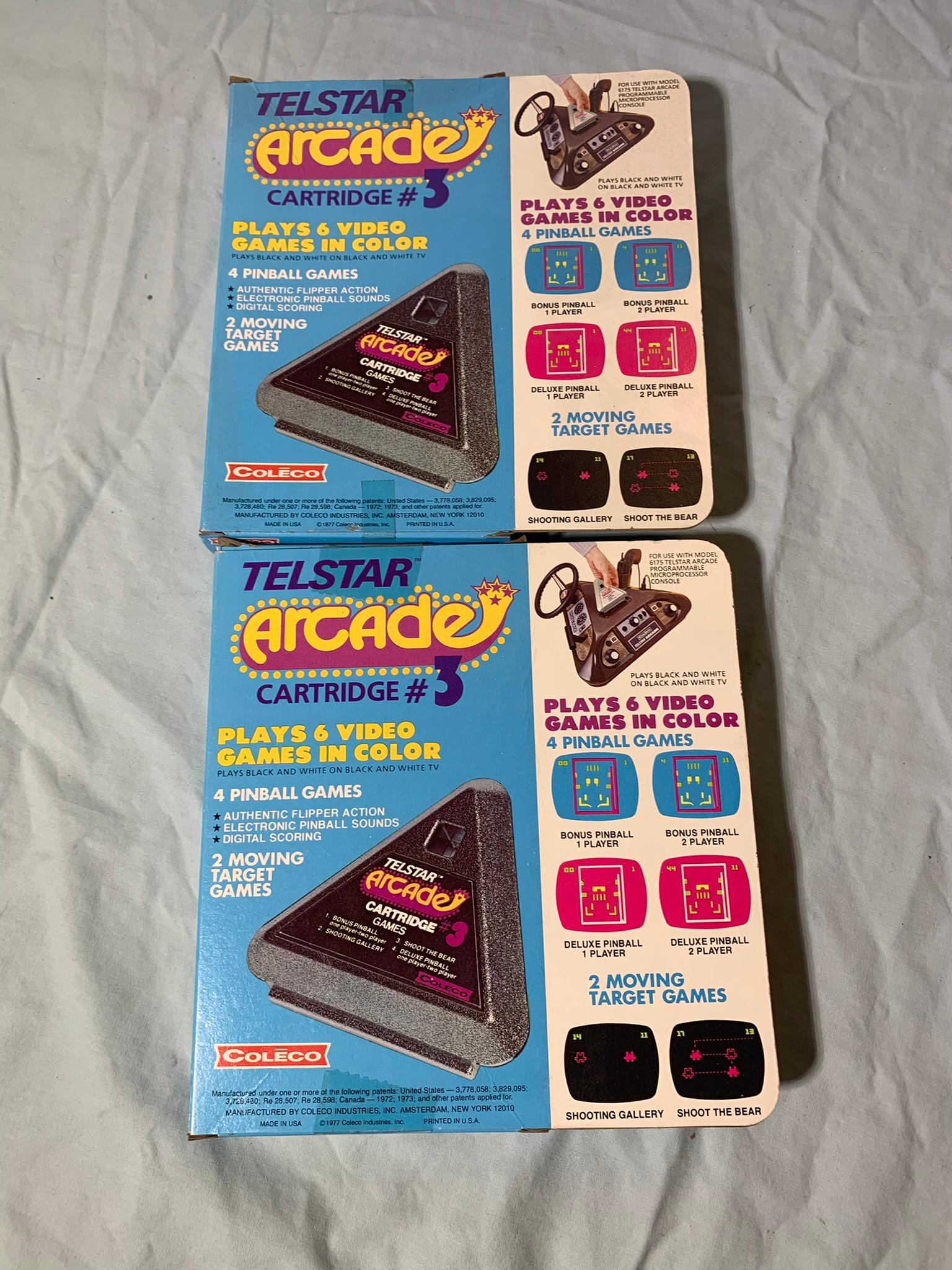 Coleco Telstar Arcade Cartridge 3, 2 & 4