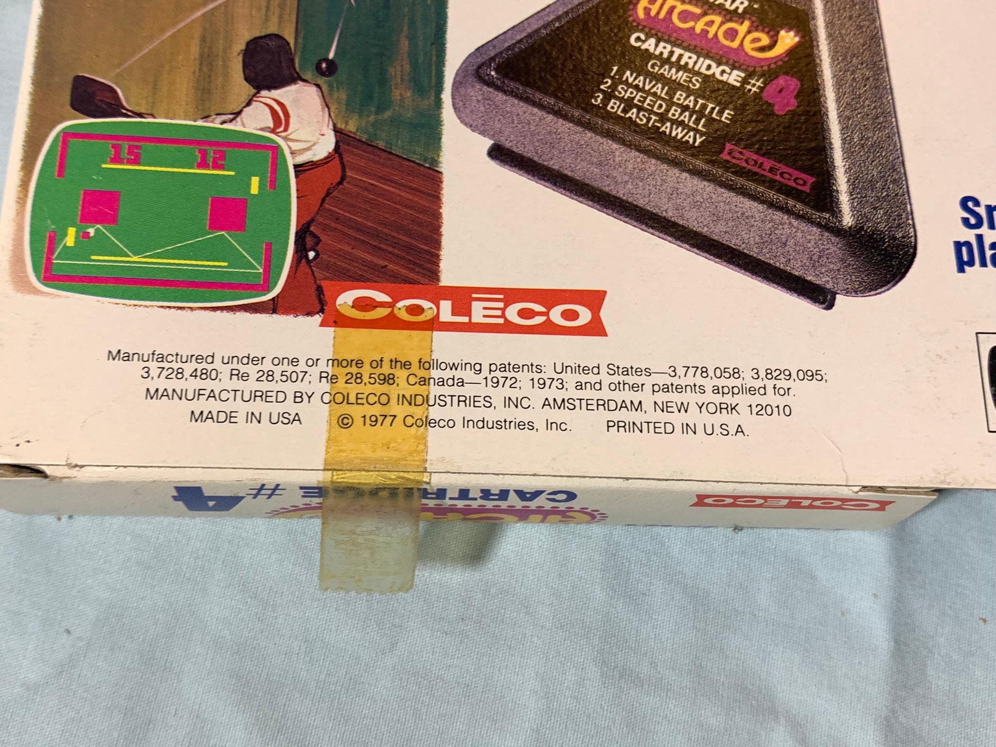 Coleco Telstar Arcade Cartridge 3, 2 & 4