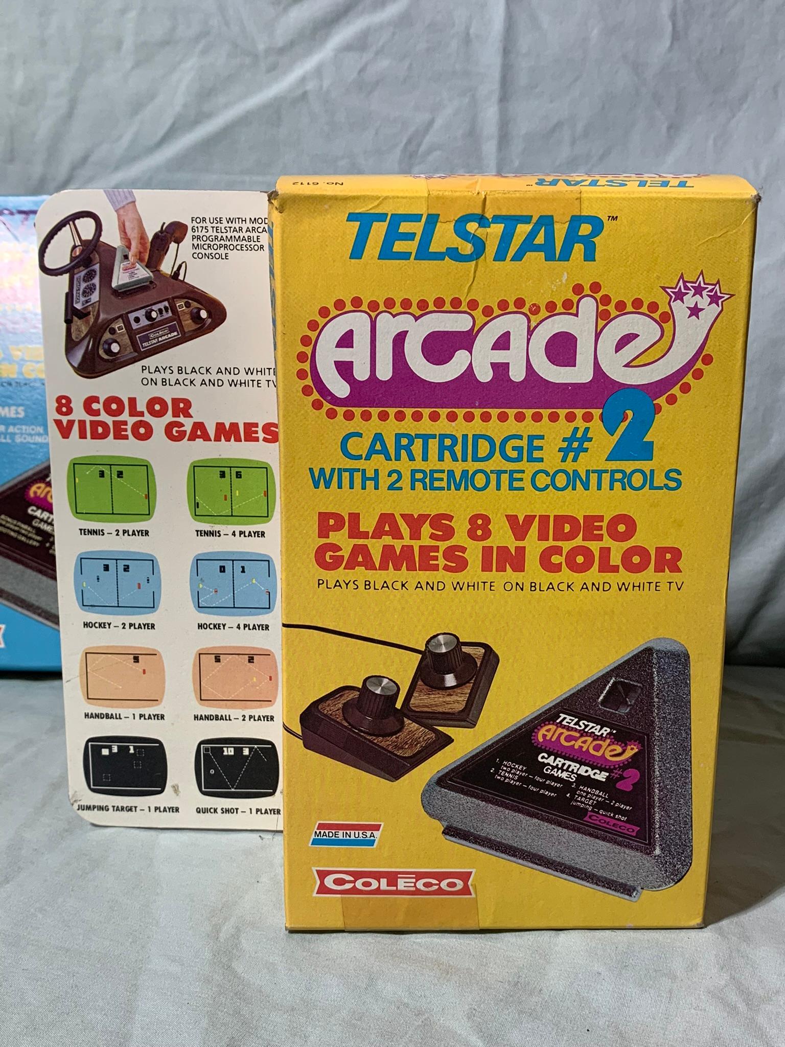 Coleco Telstar Arcade Cartridge 3, 2 & 4