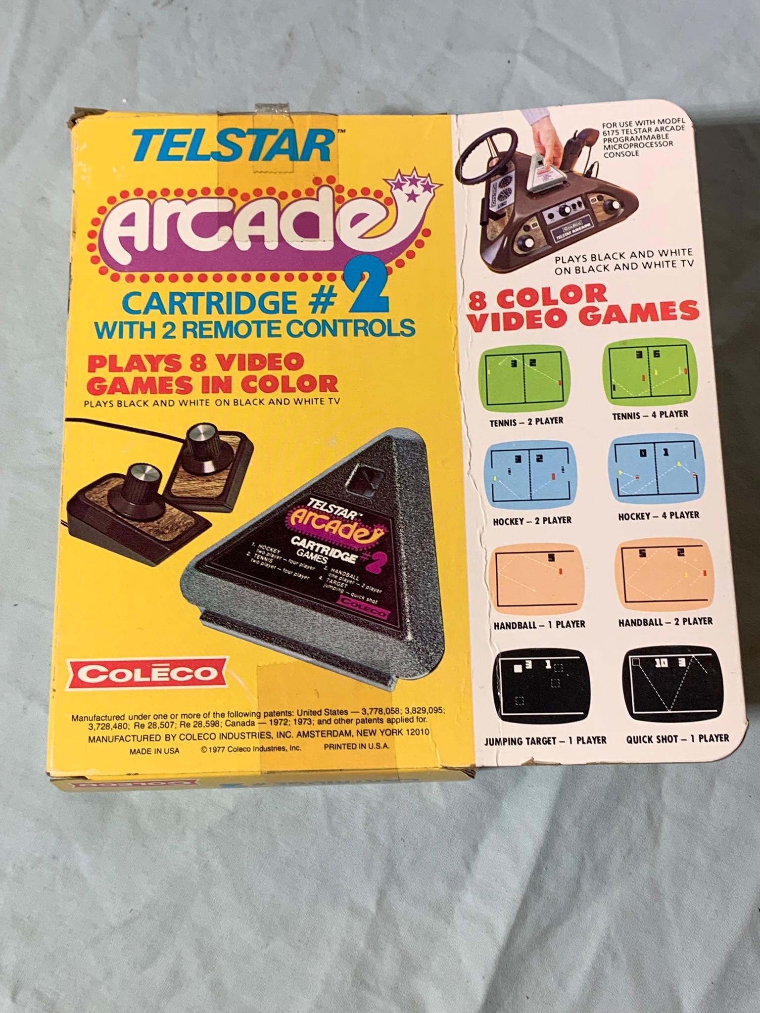 Coleco Telstar Arcade Cartridge 3, 2 & 4