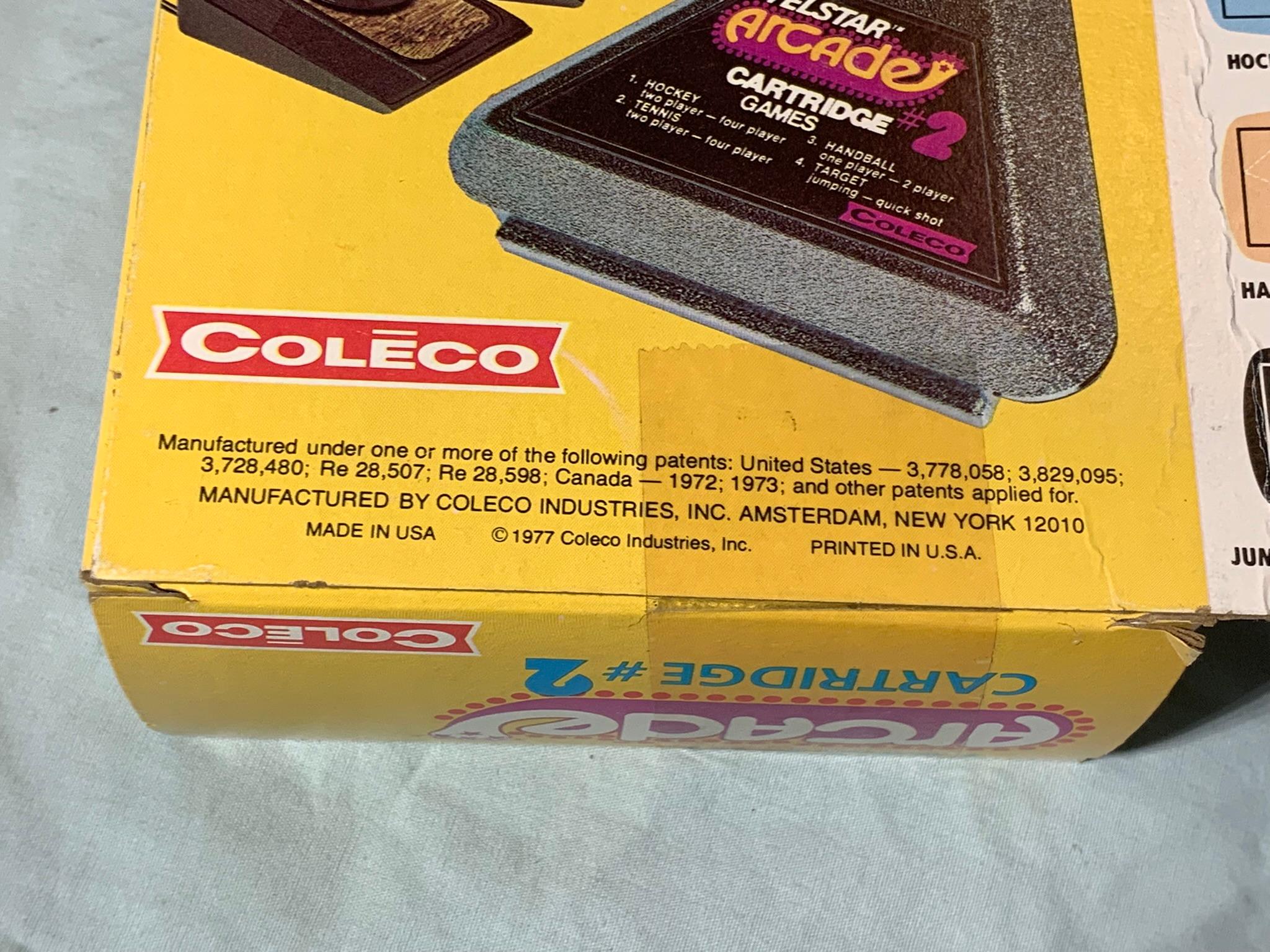 Coleco Telstar Arcade Cartridge 3, 2 & 4