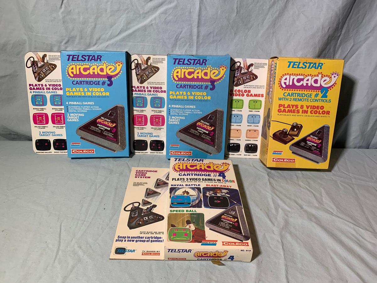 Coleco Telstar Arcade Cartridge 3, 2 & 4