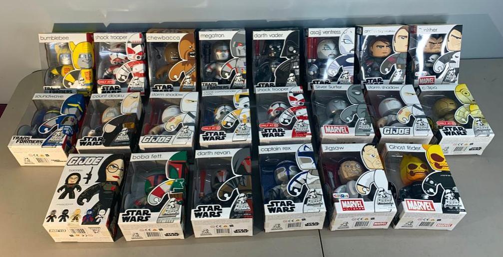 Lot of 22 Bobbleheads - Star Wars, GI Joe, Marvel, Transformers