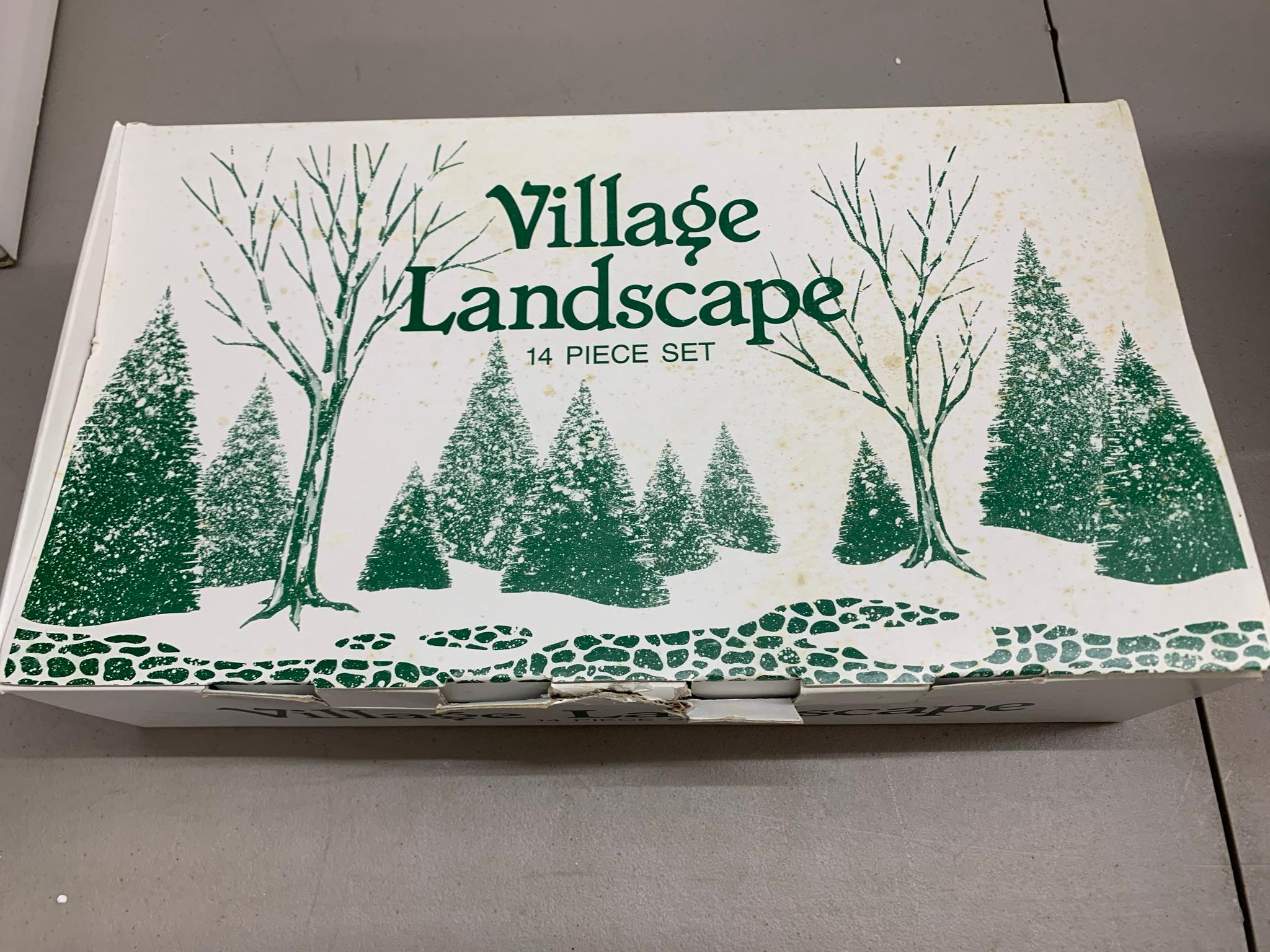 Dept 56 Village Series Landscape, Gates, Bridge, Snow