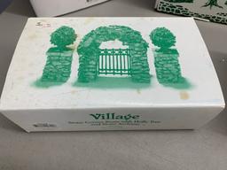 Dept 56 Village Series Landscape, Gates, Bridge, Snow