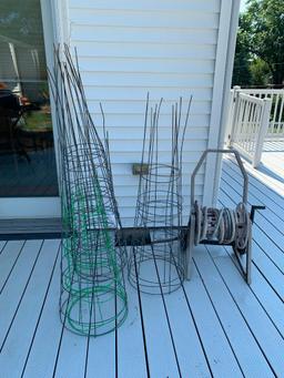 Tomato Cages, Hose & Hose Reel