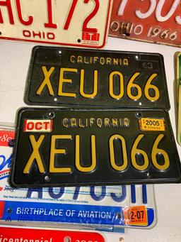 Group of License Plates