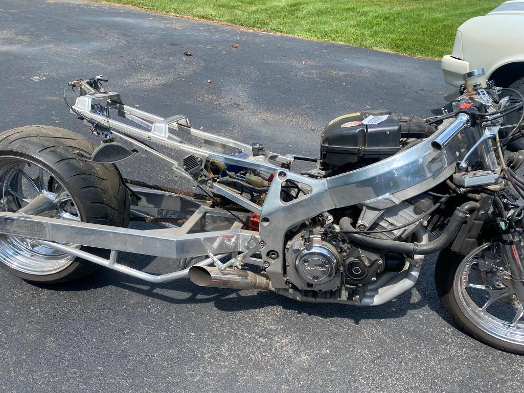 Customized 1999 Honda CBR900RR Racing Drag Motorcycle