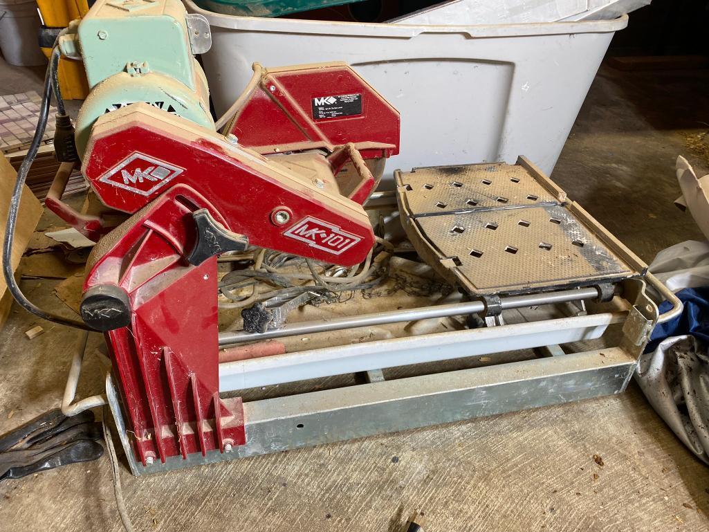 MK 101 Tile Cutting Saw Setup