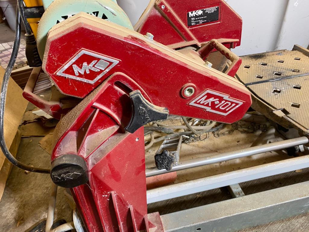 MK 101 Tile Cutting Saw Setup