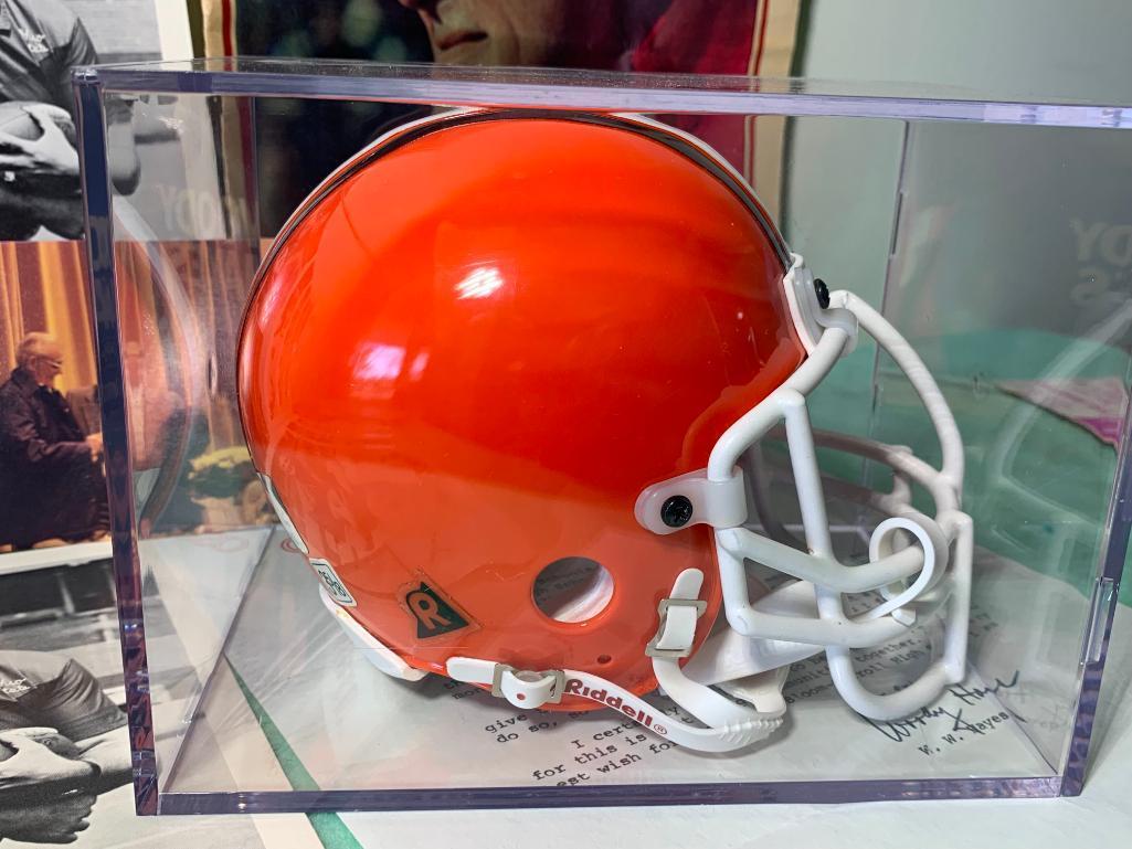 Great Group of Woody Hayes Collectables, Autographed Mini Helmet & More