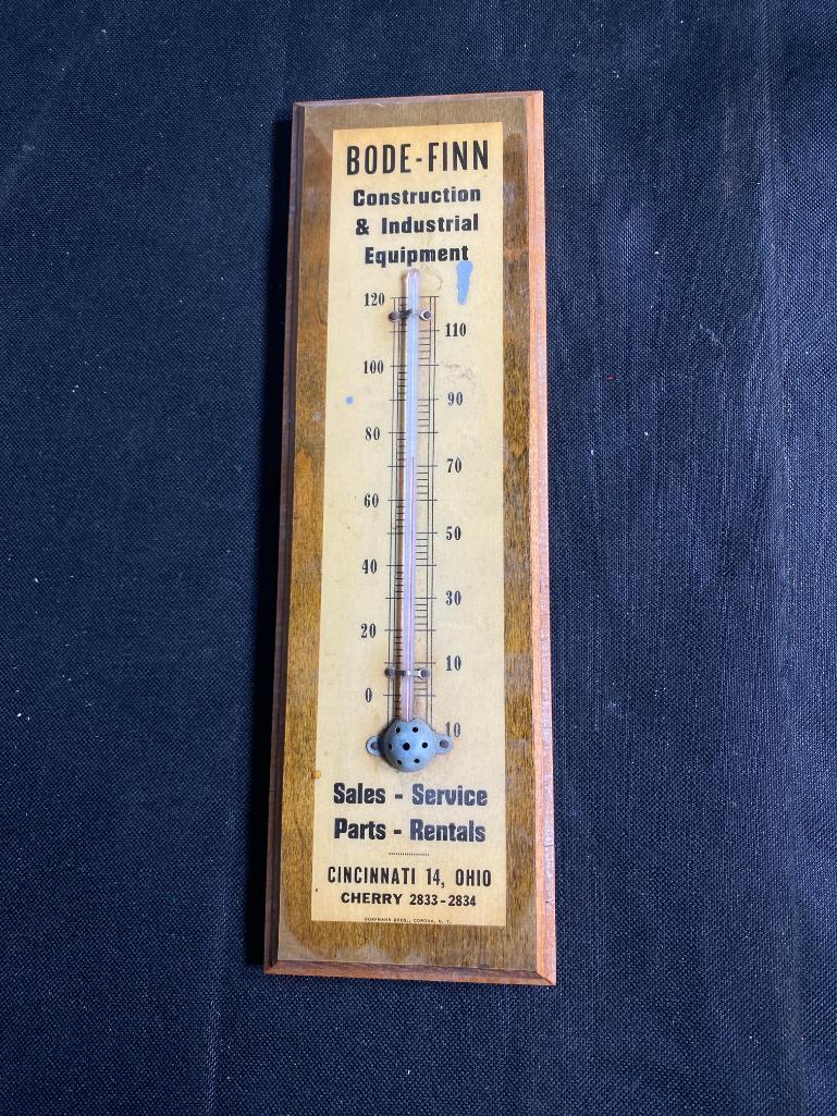 Vintage Cincinnati Advertising Thermometer Bode-Finn