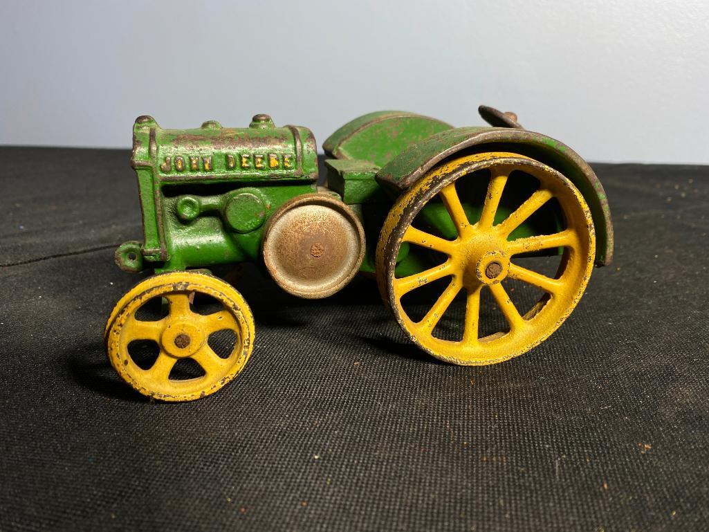 Rare John Deere Tractor Toy Cast Iron by Vindex