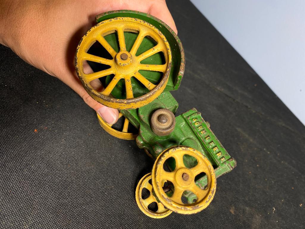 Rare John Deere Tractor Toy Cast Iron by Vindex