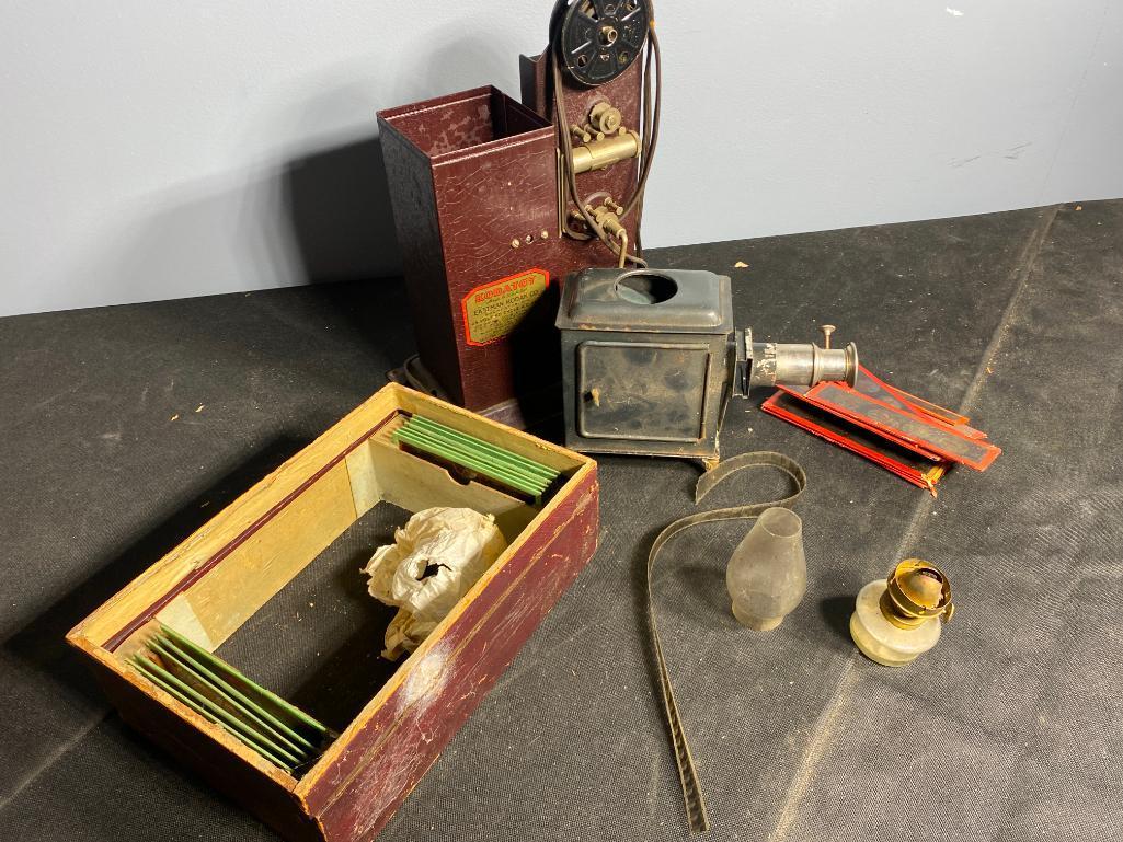 Kodak Kodatoy + Magic Lantern Projector & Slides