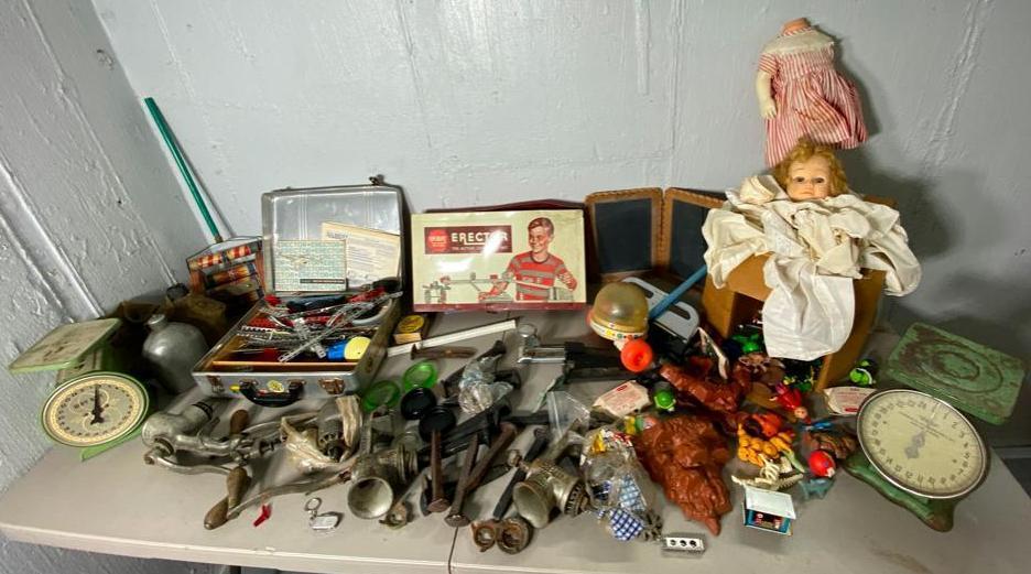 Table Lot of Antique & Collectible Items
