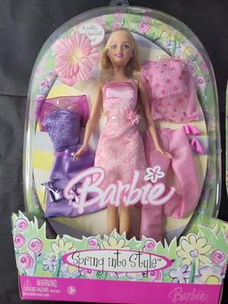 Group of 5 Barbie Dolls (See Photos for Packaging Damage)