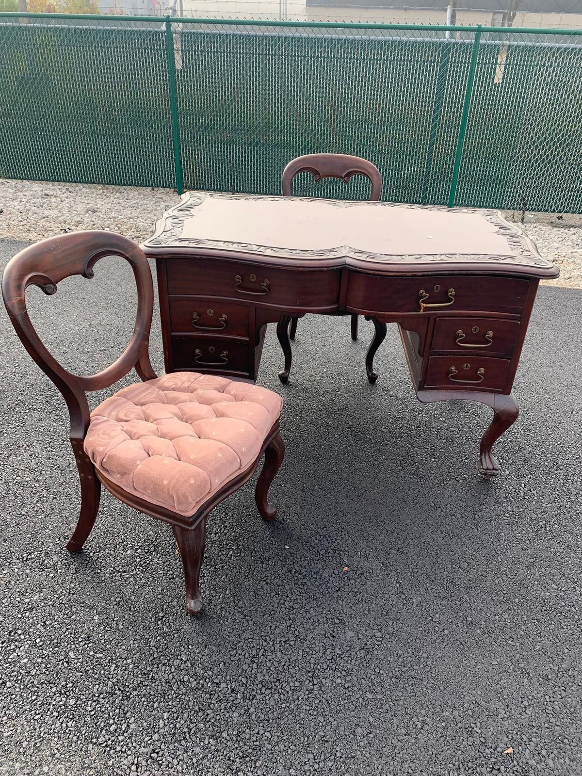 Executive Partners Double Sided Desk with 2 Chairs