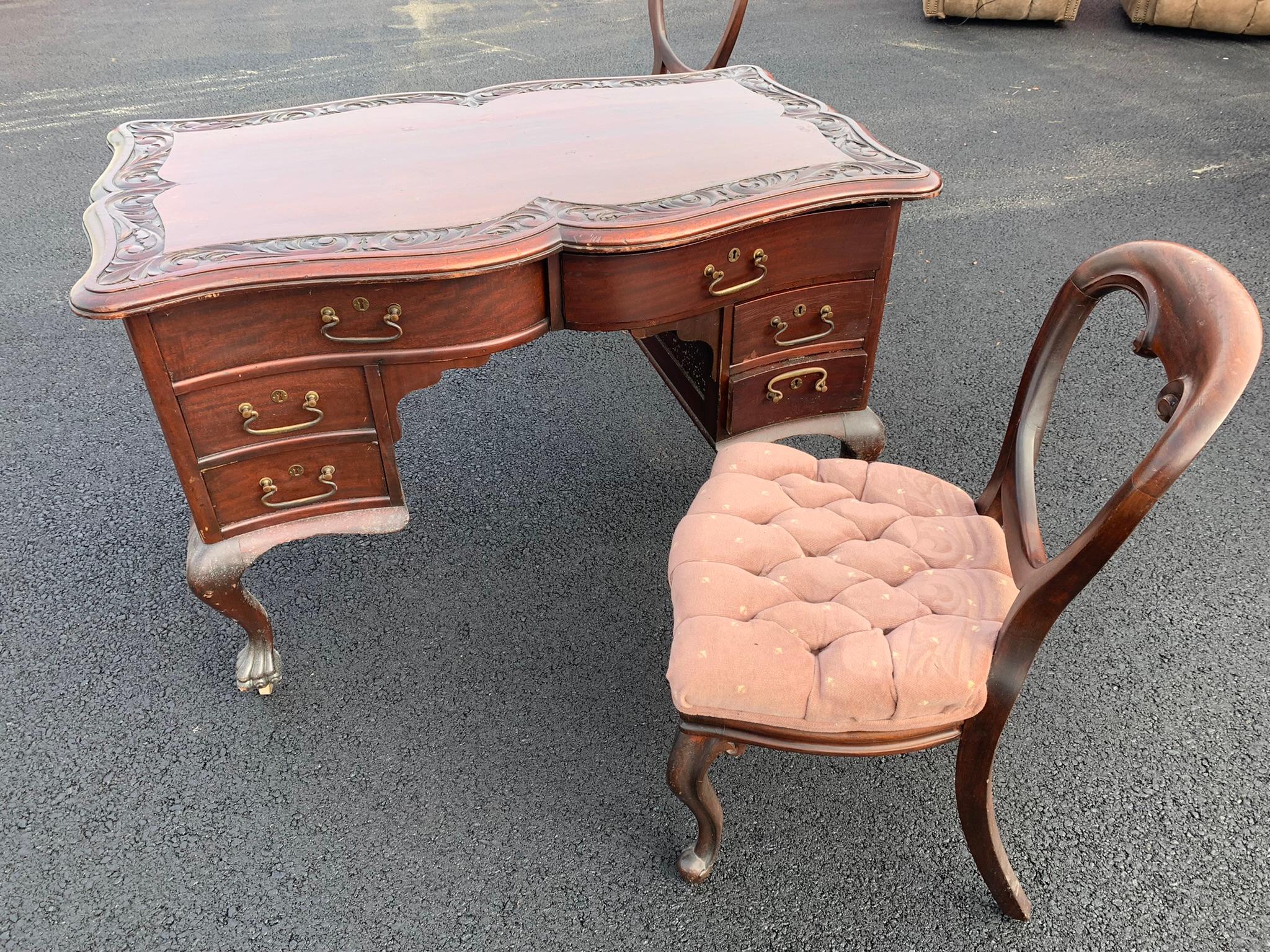 Executive Partners Double Sided Desk with 2 Chairs