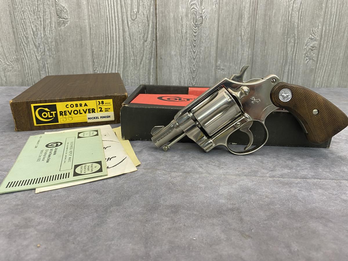 Colt Cobra Nickel Plated First Model in Box