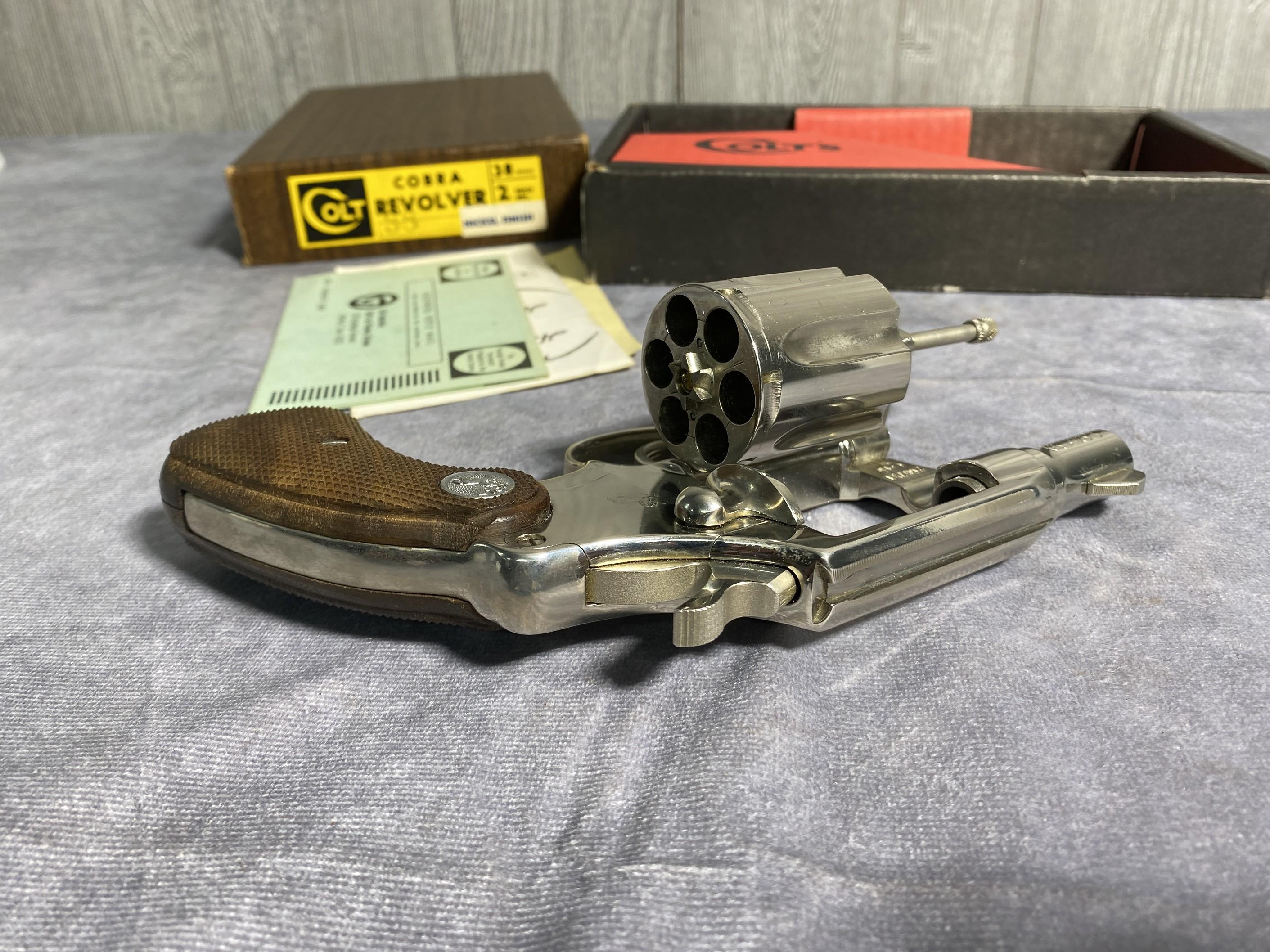 Colt Cobra Nickel Plated First Model in Box