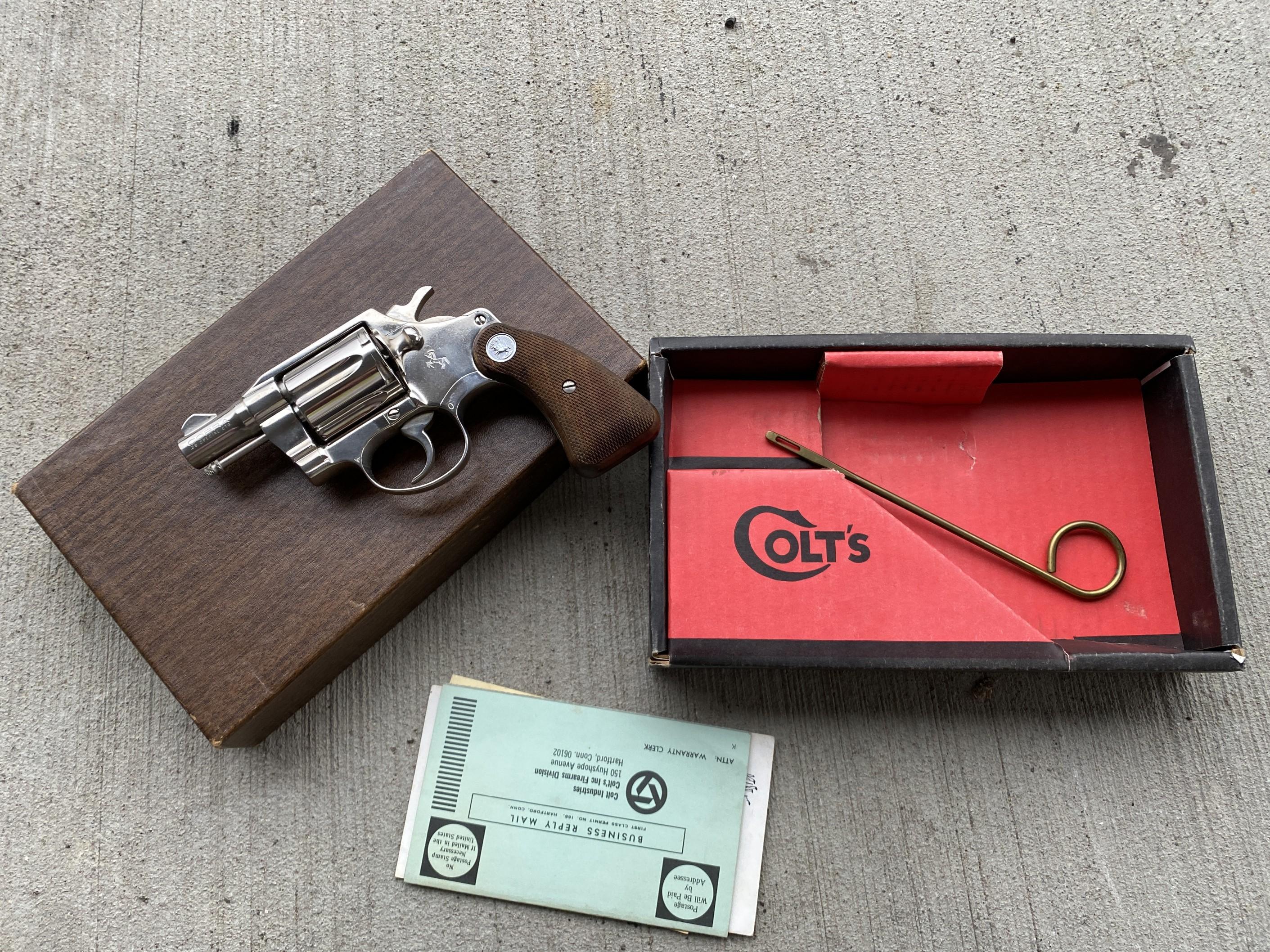 Colt Cobra Nickel Plated First Model in Box