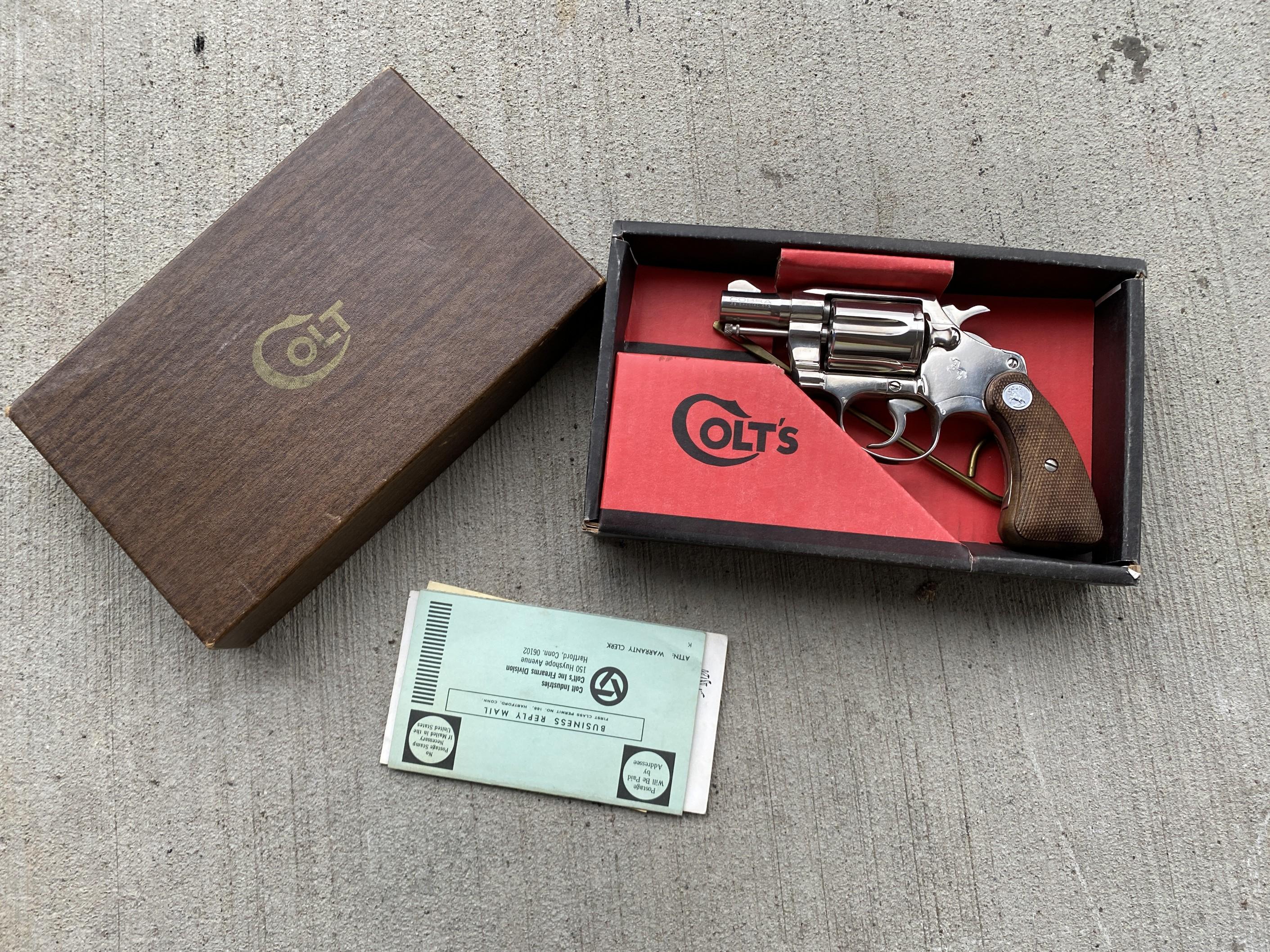 Colt Cobra Nickel Plated First Model in Box