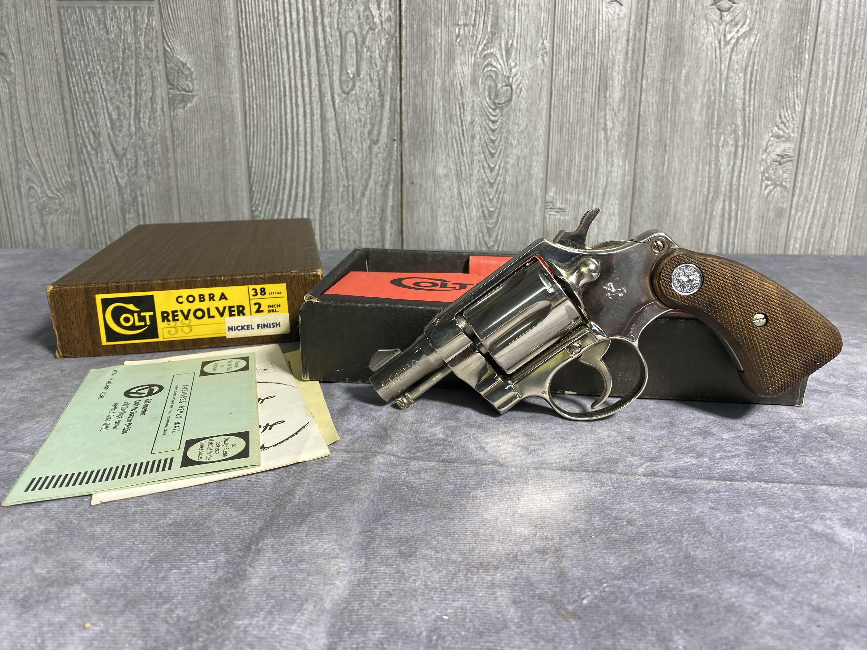 Colt Cobra Nickel Plated First Model in Box