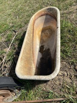 Heavy Cast Iron Clawfoot Style Bathtub - Antique