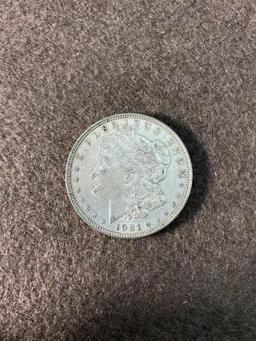 Key Date Morgan Silver Dollar Coin 1921-D